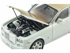 1/18 Kyosho Rolls-Royce Phantom Extended Wheelbase (EWB) (English White W/ Gold Hood) Diecast Car Model -Toy vehicles s l1600 1 95237.1606845192