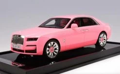 1/18 Dealer Edition Rolls-Royce 2nd Generation Ghost EWB Extended Wheelbase (Friskee Pink) Resin Car Model Limited 30 Pieces