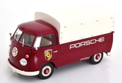 1/18 Solido 1950 Volkswagen VW T1 Pick-Up Porsche Service (Red) Diecast Car Model -Toy vehicles s l1600 4 13323.1674668670