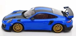 1/18 Minichamps 2018 Porsche 911 (991.2) GT2 RS Weissach Package (Voodoo Blue With Golden Rims) Car Model Limited 111 Pieces -Toy vehicles s l1600 28316.1653830918