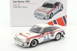 1/18 OTTO 1981 Porsche 911 SC Gr.4 #1 Rallye San Remo C. Geistdörfer, W. Röhrl Resin Car Model