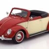 1/18 KK-Scale 1949 Volkswagen VW Beetle 1200 Hebmüller Cabriolet (Red & Cream) Diecast Car Model -Toy vehicles s l1600 73316.1648446108