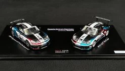 1/43 Dealer Edition 2-Car Set 2021 Cayman GT4 Clubsport #20 & Porsche 911 GT3 Cup #21 Car Model