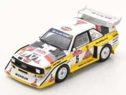 SPARK 1/43 Audi Sport Quattro S1 E2 No.5 Winner Rally Sanremo 1985 Walter Röhrl - Christian Geistdörfer Car Model