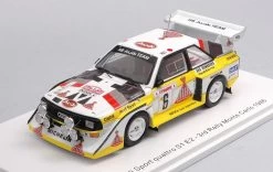 SPARK 1/43 Audi Sport Quattro S1 E2 No.6 3rd Rally Monte Carlo 1986 H. Mikkola - A. Hertz Car Model
