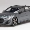 1/18 Top Speed Audi RS6 Avant Carbon Black (Daytona Grey) Resin Car Model